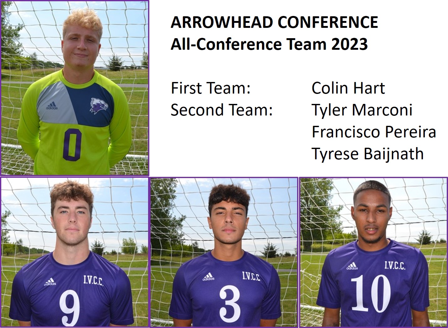 IVCC MEN'S SOCCER PLAYERS EARN HONORS
